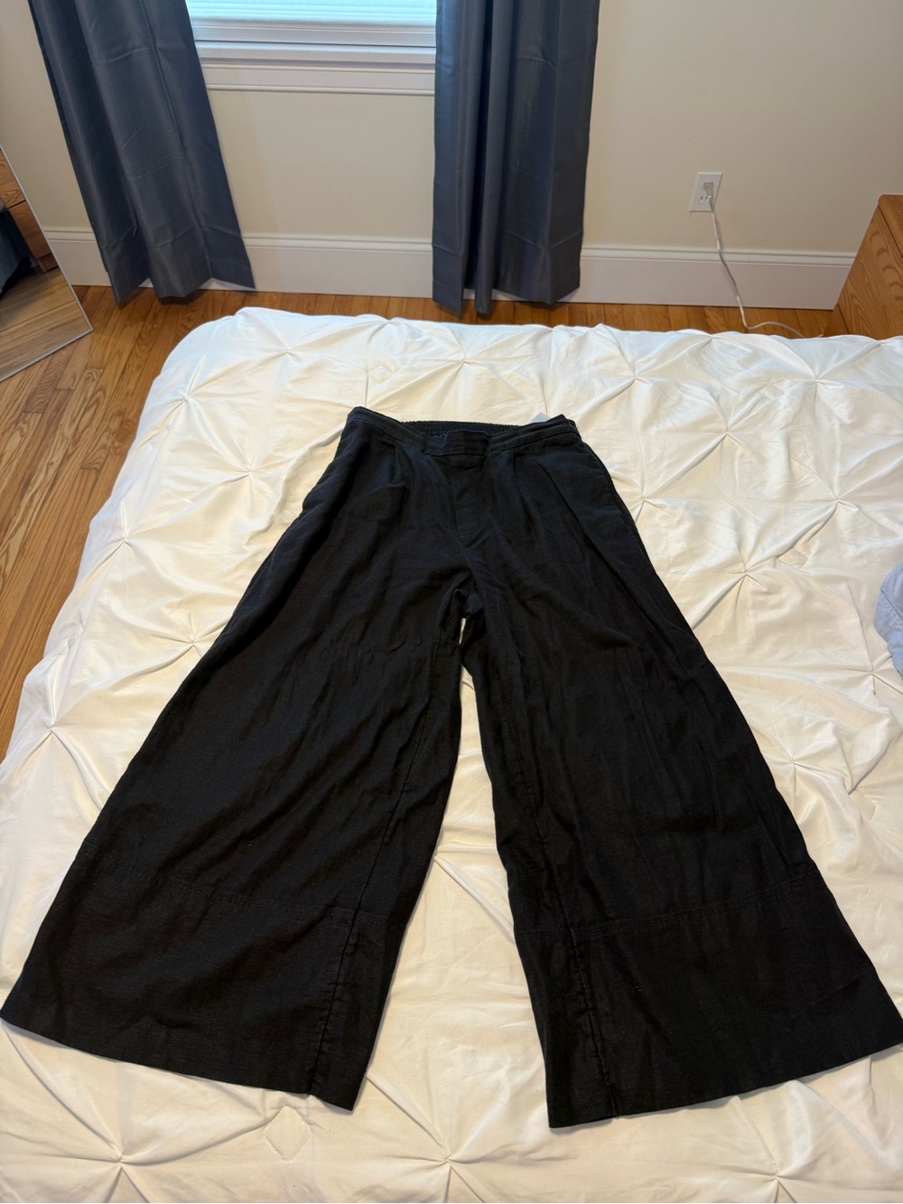 Banana Republic Black Wide-Leg Pants